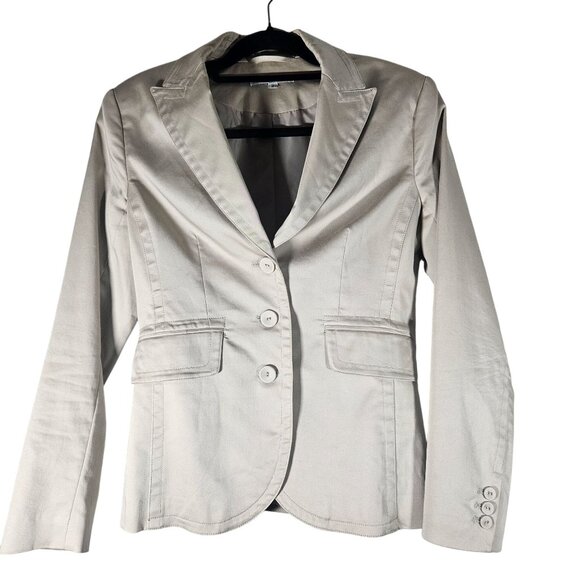 Cabi Women’s Beige Blazer Size S Tailored Neutral Quiet Luxury Power Layer Fall - Picture 2 of 16